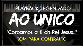 🎤 Ao Único PLAYBACK LEGENDADO no Piano – TOM CONTRALTO quotAbquot Aline Barros by Niel Nascimento [upl. by Scheers14]