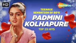 Best Of Padmini Kolhapure  Superhit Bollywood Hindi Romantic Songs  Video Jukebox filmigaane [upl. by Zug515]