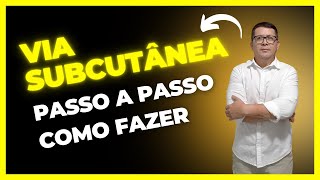 AULA 4  ADMINISTRAÇÃO DE MEDICAÇÃO POR VIA SUBCUTÂNEO SC enfermagem concurso subcutânea [upl. by Lerret109]