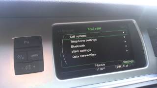 Audi MMI Blue Tooth Audio Streaming [upl. by Zahara]