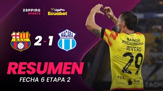 Barcelona SC 2  1 CD Macará  Resumen Fecha 6  2da Etapa  LigaPro Ecuabet [upl. by Ahsaz]