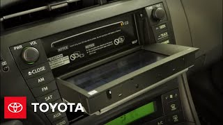 2011 Prius HowTo Playing CDs  Toyota [upl. by Leafar]