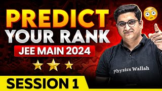 JEE Main 2024 Predict Your Rank for January Attempt 🤫  Expected Marks vs Percentile 🤯 [upl. by Cargian827]