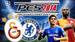 PES 2014 Galatasaray vs Chelsea  Champions League 26022014  MUST SEE  Turkish Commentary [upl. by Adlemi422]