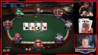 Playing Poker Tournament 20k freeroll WIll we make the money 1st tournament in years [upl. by Adlen]