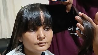 She likes Short Bangs  Trendy Haircut For Young Girl [upl. by Emoryt]