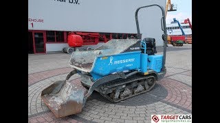 777010 MESSERSI TCH1500MTP RUBBER TRACKED DUMPER WSHOVEL DIESEL 2013 414HRS [upl. by Ruvolo158]