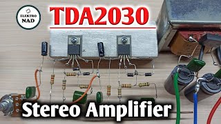 how to make tda2030 stereo amplifier [upl. by Sowell]