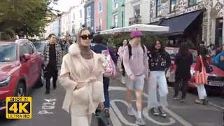 LONDON CITY TOUR  Portobello Road Notting Hill London  Walking Tour [upl. by Allcot]