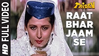 Raat Bhar Jaam Se  Full Video Song  Tridev  Alisha Chinoy  Anand Bakshi  Sunny Deol Sonam [upl. by Lacagnia]