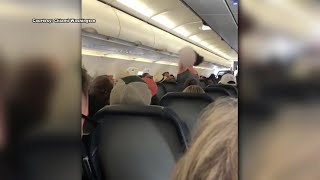 Passenger escorted off Spirit flight after outburst [upl. by Akinajnat316]