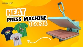 How to use 16x24 Heat Press Machine16x24 हीट प्रेस मशीन का उपयोग कैसे करें heatpressmachine [upl. by Domella]