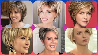 Top 50 Short Haircuts for Women Over 50 [upl. by Nadroj]