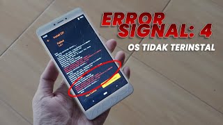 MENGATASI ERROR PROCESS ENDED SIGNAL 4 OS TIDAK TERINSTAL [upl. by Egiaf627]