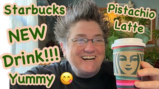 NEW Pistachio Latte ￼at Starbucks coffee new drink love shorts starbucks fun [upl. by Farrand]