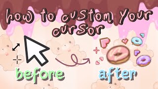 How to change or custom your cursor tutorial [upl. by Aitnas712]