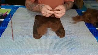 How To Make Wet Felted Slippers Part 1 [upl. by Yemerej]