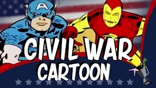 Captain America 3 Civil War Cartoon Mashup Trailer [upl. by Durwin]