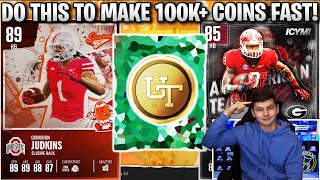 DO THIS TO MAKE 100K COINS FAST IN CFB 25 ULTIMATE TEAM EASY COIN METHOD [upl. by Caprice840]