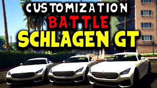 GTA V Customization Battle  Benefactor Schlagen GT with HarmNone and gtanpc [upl. by Chivers82]