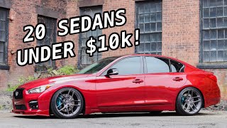 Top 20 Sport Sedans You Didn’t Know Were Under 10k [upl. by Naashar850]