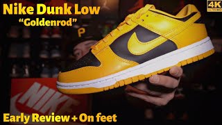 Nike Dunk Low “Goldenrod” Early Review  On Feet [upl. by Swithin]