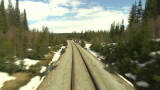 Cab Ride Norway  Trondheim  Bodø Spring Nordland Line [upl. by Eyahs962]