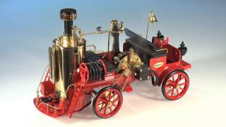 Wilesco D305 Live Steam Powered Fire Truck [upl. by Jeroma]