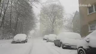 Eine Autofahrt im Schneechaos Velbert [upl. by Lamori]