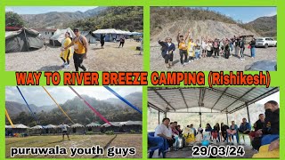 self retreat Day 1 way to river breeze rishikeshfun time  organise by nurse kunga yankyi la [upl. by Herson]