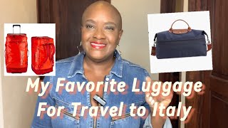 My favorite luggage for travel to Italy carryon italytravel [upl. by Hedaza]