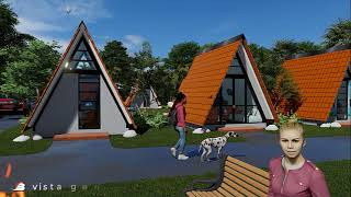 Cabañas Alpinas Multiuso 4950 para Glamping y Hosterías Pichincha Puerto Quito Bancos Ecuador [upl. by Aicenert]