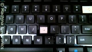 Replacing a Logitech Wireless K750 Keyboard Key Type K38 [upl. by Sochor181]