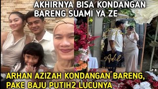 Azizah ajak arhan kondangan ketempat keluarganya gemes pake baju putih  putih [upl. by Chavey480]