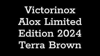 Victorinox Alox Limited Edition 2024 Terra Brown  Vergleich mit vielen anderen Alox Messern [upl. by Schindler]