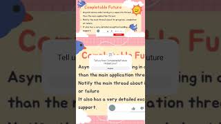 CompletableFuture Introduction java interview coding multithreadinginjava [upl. by Areval405]