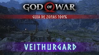 God of War Guia de Zonas 100  Veithurgard [upl. by Chuch]