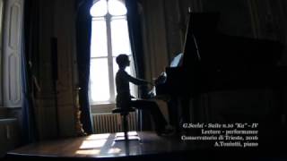 Giacinto Scelsi Suite n10 quotKaquot  IV mov  AToniutti piano [upl. by Poll]