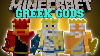 Minecraft GODS MOD BECOME GREEK GODS AND GAIN EPIC POWER Mod Showcase [upl. by Analim]