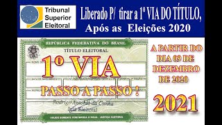 COMO TIRAR A 1º VIA DO TÍTULO DE ELEITOR APÓS AS ELEIÇÕES DE 2022 PASSO A PASSO 100 ONLINE [upl. by Abigael]