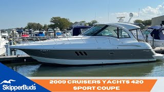 2009 Cruisers Yachts 420 Sport Coupe Yahct Tour SkipperBuds [upl. by Elaval]