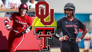 NCAA Softball Highlights 1 Oklahoma vs Texas Tech March 15 2024 [upl. by Chrysa924]