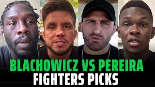 UFC 291 Jan Blachowicz vs Alex Pereira Fighters Picks [upl. by Aicilana496]