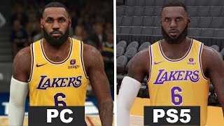 NBA 2K23 PS5 VS PC Graphics Comparison Which looks better [upl. by Carlita]