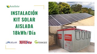 Instalación Fotovoltaica de Kit Solar Aislada  JA Solar  Tensite [upl. by Tunnell]