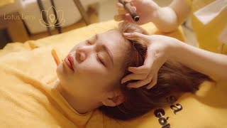 ASMR moxibustion head massage amp hair cracking which is so popular in China ❤️ Best for sleep [upl. by O'Donnell965]