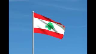 Lebanon flag waving [upl. by Haldas825]