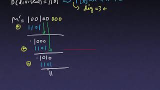 Théorie du signal code CRC cyclic redundancy check [upl. by Arinaj]