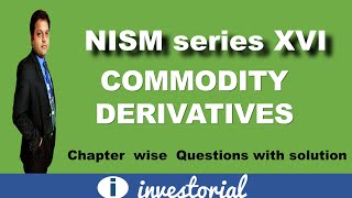 NISM series 16 commodity derivatives  Free Mock Test with solutions [upl. by Eremaj]