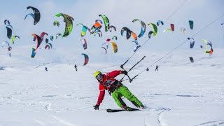 Worlds Biggest Snowkite Race  Red Bull Ragnarok [upl. by Zsa Zsa]